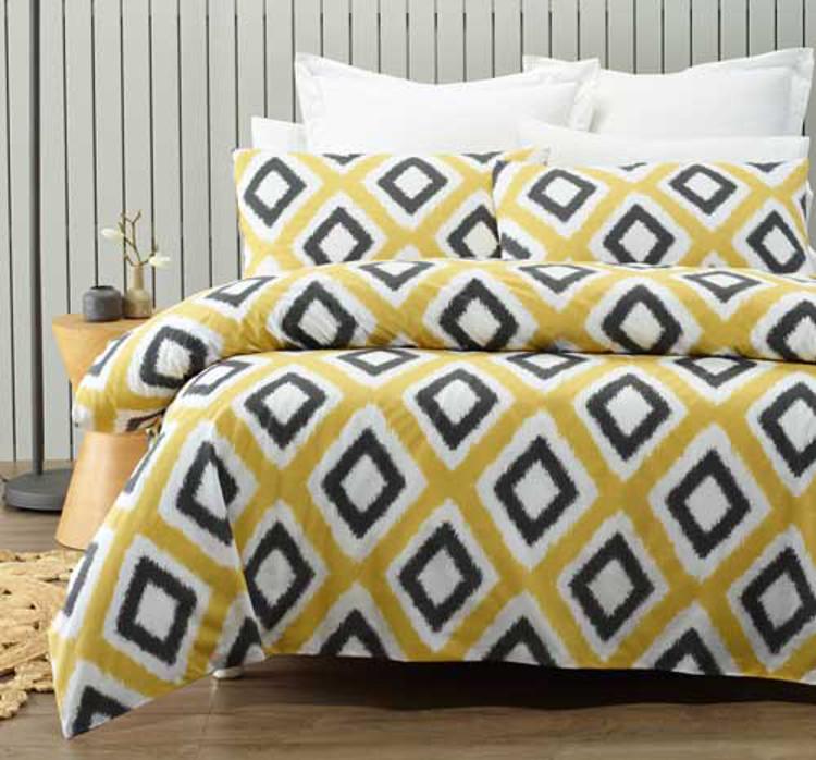 Ikat quilt cover set