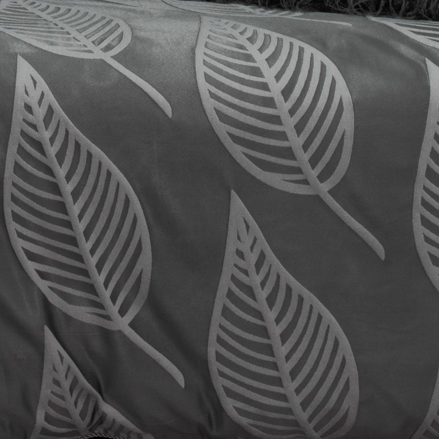 Jaxon charcoal quilt cover set. Luxury Jacquard duvet cover set.