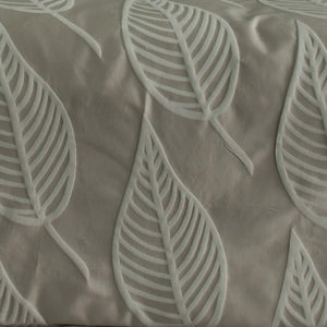 Jaxon mocha quilt cover set. Luxury Jacquard duvet cover set.