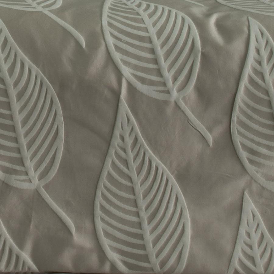 Jaxon mocha quilt cover set. Luxury Jacquard duvet cover set.