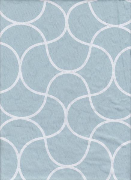 Reversible, Classic, soft colors like white, blue and beige feature on this quilt cover set.