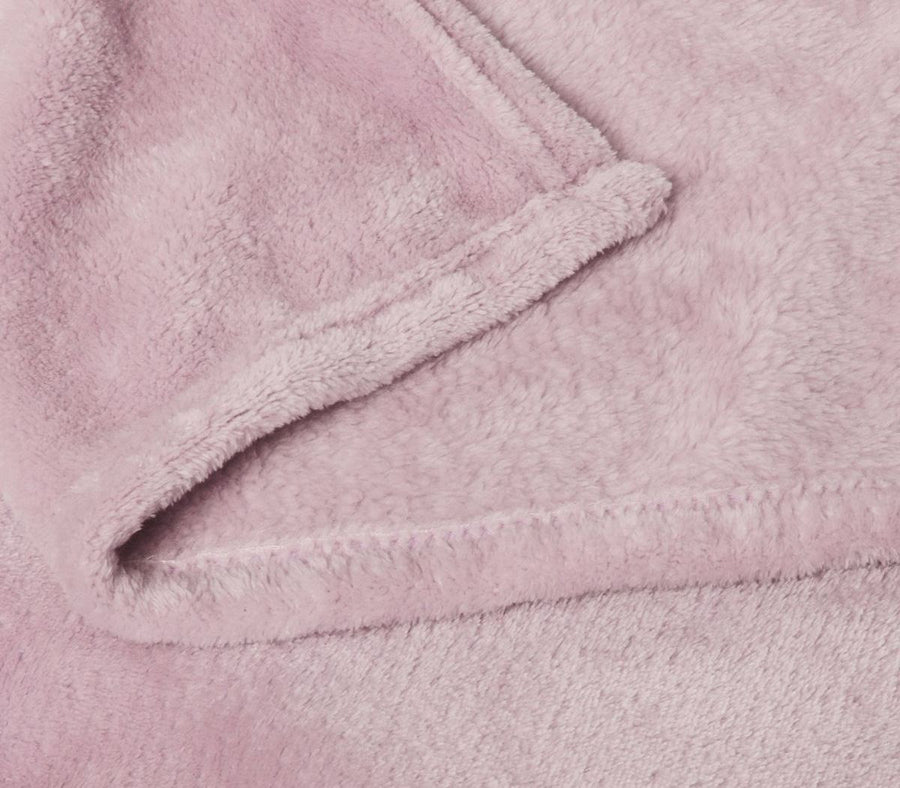 Super Soft Blanket - Soft Pink - 240cm x 260cm