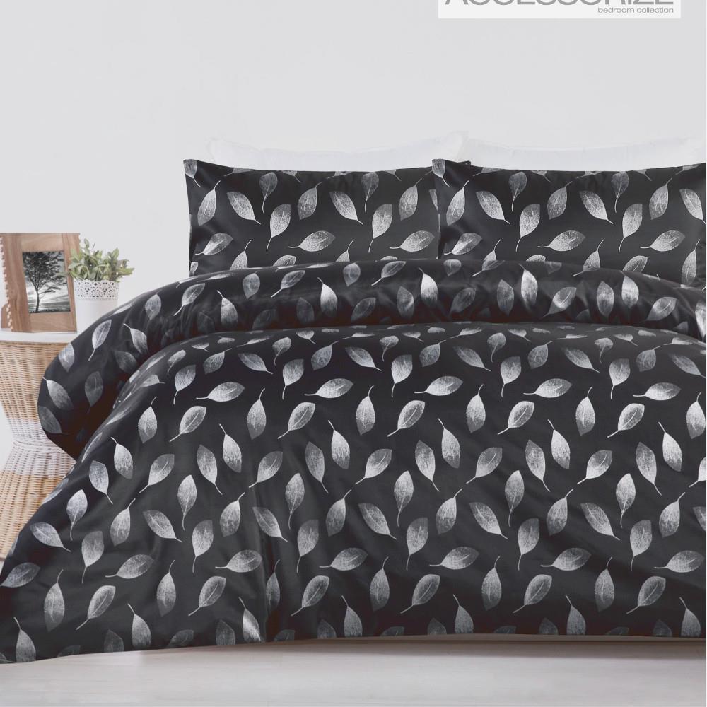 Willoughby Charcoal quilt cover set